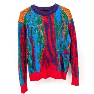 Louis Vuitton Multicolor Sweater - Red, Blue, Green, Orange, Purple